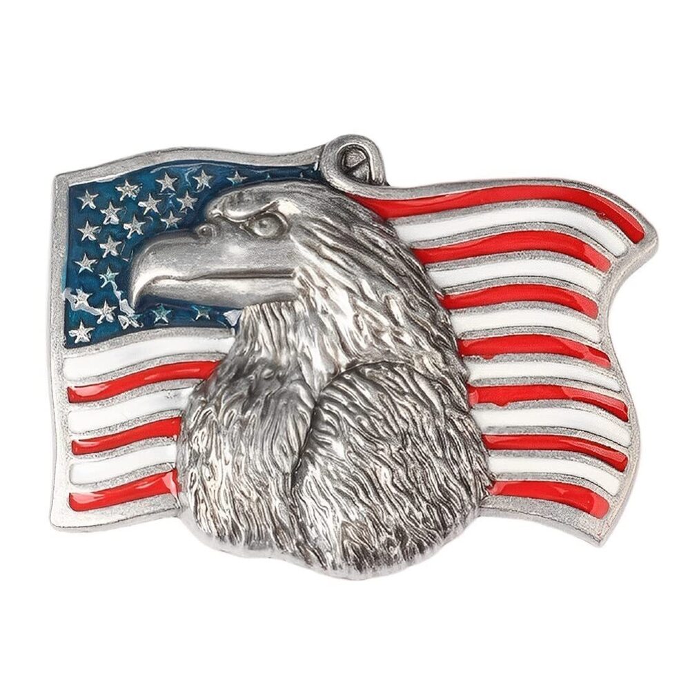9201 Eagle Belt Buckle , American Flag Eagle Belt Buckle, American Bald